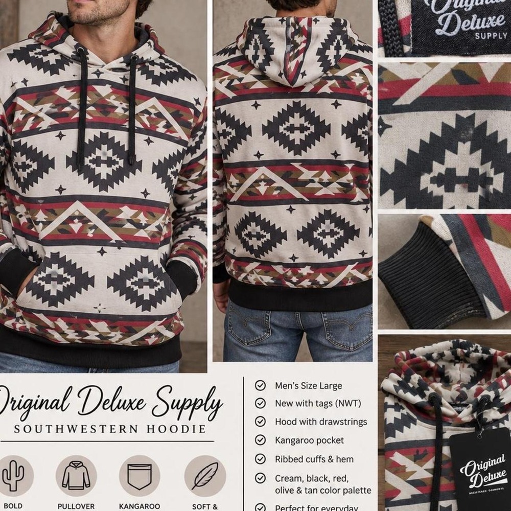 🤎 Original Deluxe Supply Southwestern Hoodie Original Deluxe Supply